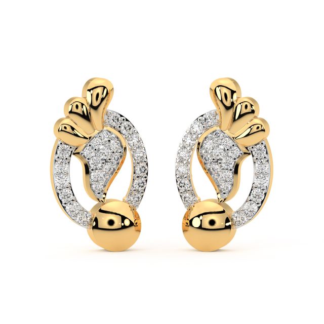 Vintage Diamond Stud Earrings